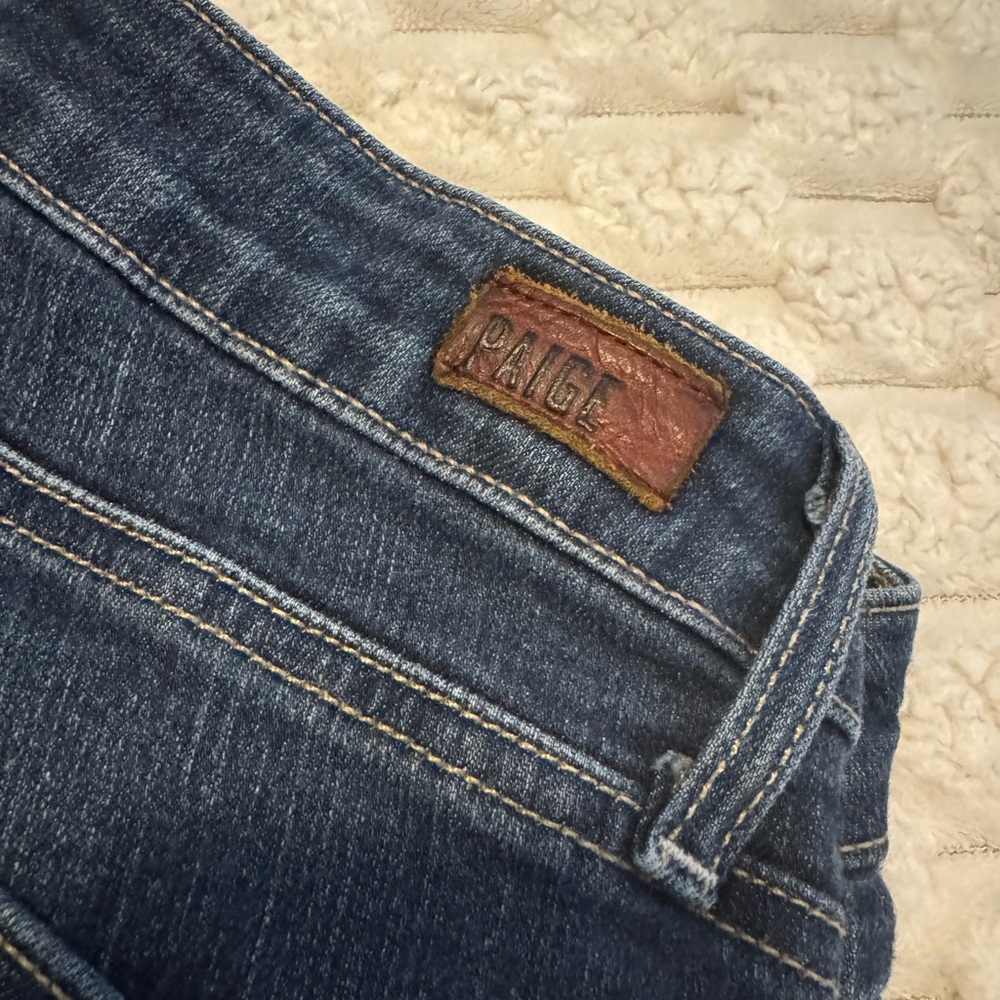 PAIGE Dark Blue Skinny Jeans - Picture 2 of 5